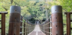 高萩市にある花貫渓谷です。春の新緑と秋の紅葉が見る人の目を楽しませてくれます。