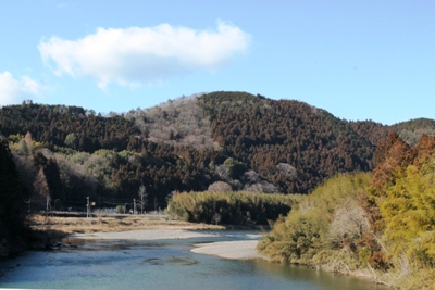 久慈川です。とても澄んでおり水は清らかに流れていました。