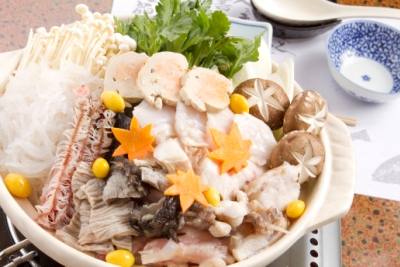 あんこう鍋は茨城の冬の味覚です。