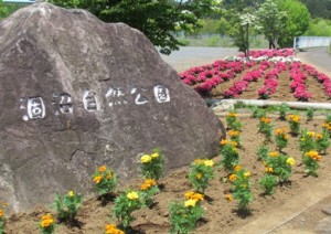 茨城県茨城町涸沼自然公園入り口