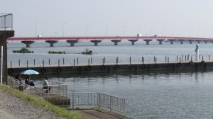 茨城県行方市霞ヶ浦の釣り風景