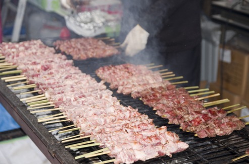 肉,画像,焼き肉,串焼き,おいしいお肉