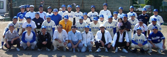 2010年度磐城高校野球部ＯＢ会イベント集合写真