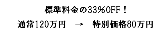 特別限定サービスの料金