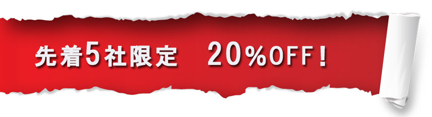 集客できる輝望ホームページが先着５社限定で２０％引きの特別価格です。webページで御社の魅力をPRしてみませんか